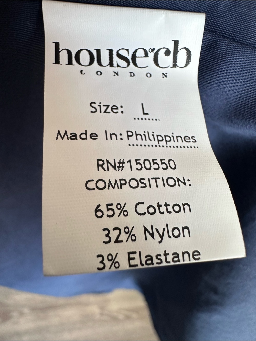 House of CB Carmen Navy Blue Corset Lace Up Back Dress large Milkmaid Sundress - Picture 13 of 16